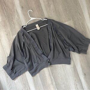 The Well Kept Society Cardigan oversized womens Gray (small) boho casual baggy